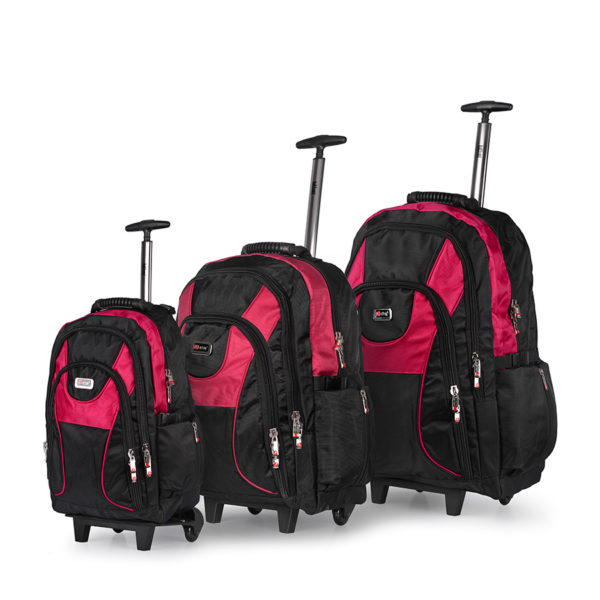 Polyester Trolley Backpack 3 Piece Set